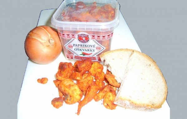 Paprikové oškvarky 200g kelímok 1906